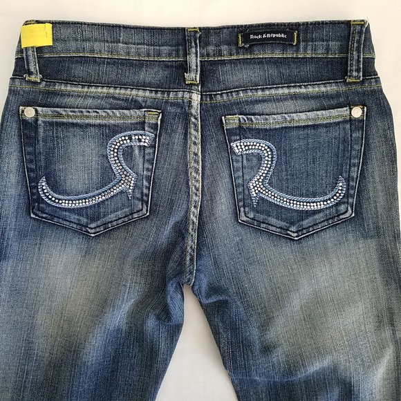 Rock & Republic Denim - Rock & Republic Jeans Tg 27 Actual 30 Crystal Roth